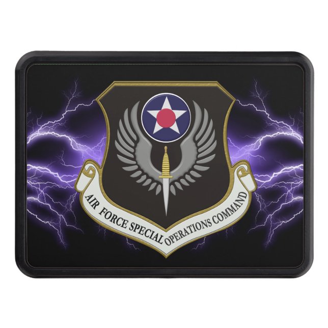Air Force Special Operations Command AFSOC Trailer Hitch Cover (Front)