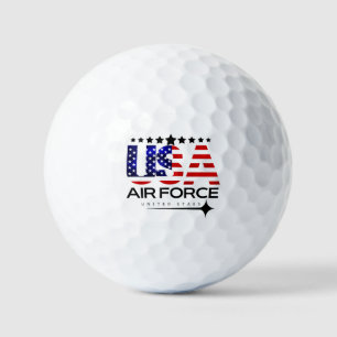  Air Force US Veterans American Flag 4th Of July P Golf Balls