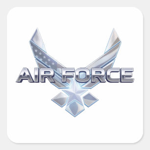 Air Force (USAF) Square Sticker