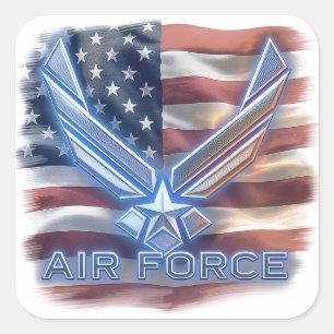 Air Force (USAF) Square Sticker
