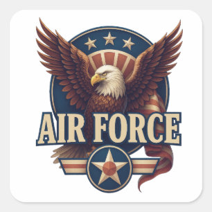 Air Force (USAF) Square Sticker