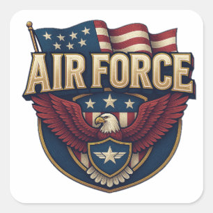Air Force (USAF) Square Sticker
