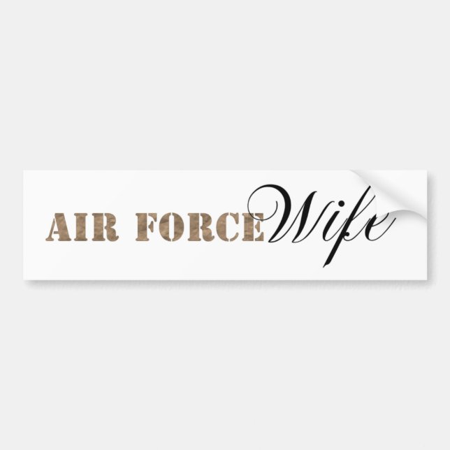 Air Force Wife Bumper Sticker (Front)