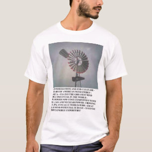 Air frais de pays - T-shirt 1 d'énergie éolienne
