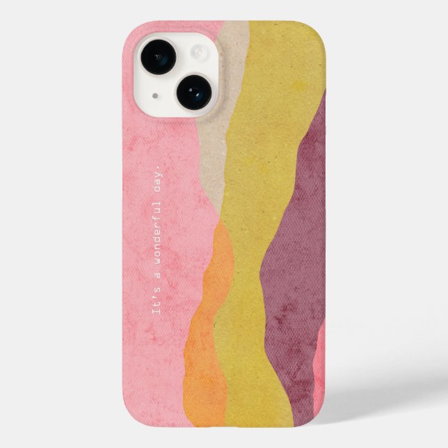 Air Freshener Abstract Layered Paper Landscape in  Case-Mate iPhone Case (Back)