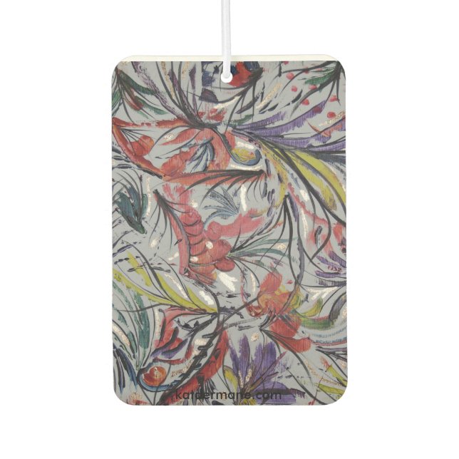 Air Freshener - "Basic Colours & A Touch Of Gold" (Front)