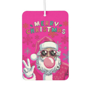 Air Freshner Santa with Bubble Gum Freshener
