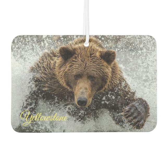 Air Freshner-Yellowstone Bear Freshener (Front)