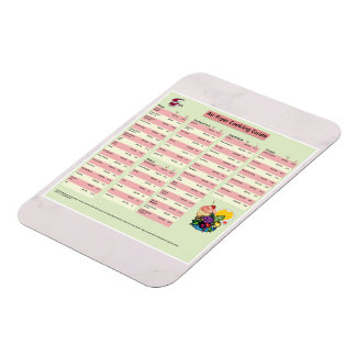 Air fryer cooking time guide Poster Magnet