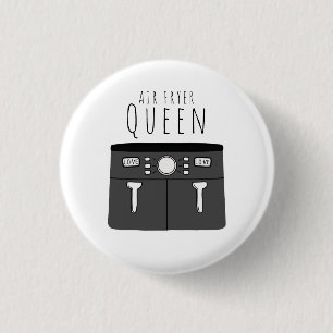 Air Fryer Queen 1 Inch Round Button