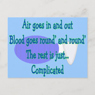 Air Goes and Out...The Rest is Complicated Postcard