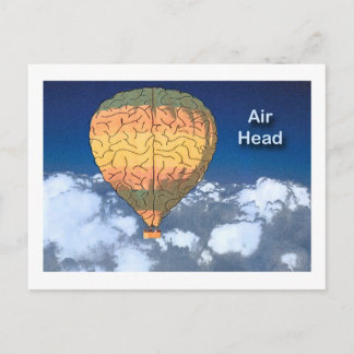 Air Head: Hot Air Balloon Postcard