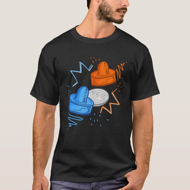 Air Hockey for air hockey players T-Shirt (Front)
