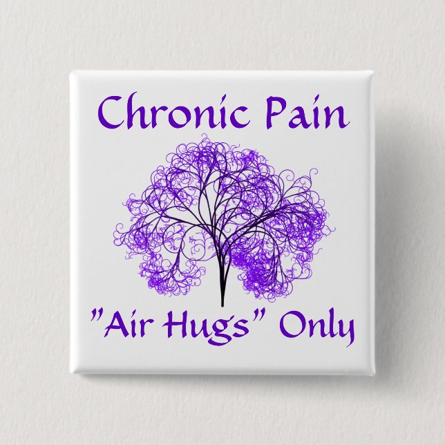 Air Hugs Only 2 Inch Square Button (Front)