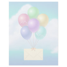 Air Mail -  8.5" x 11" Stationery Sheet