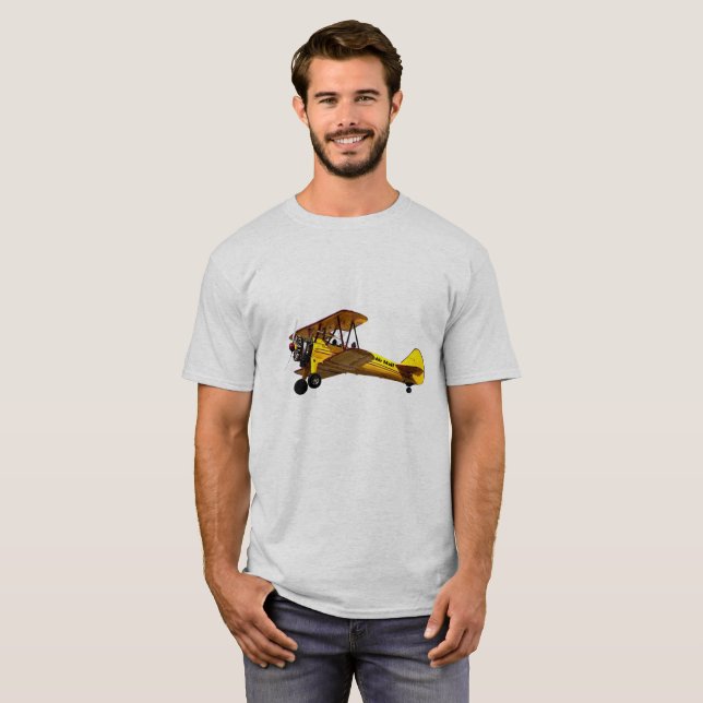Air Mail Biplane T-Shirt (Front Full)