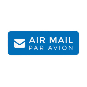 AIR MAIL PAR AVION  手紙 エアメールシール mail letter ラベル