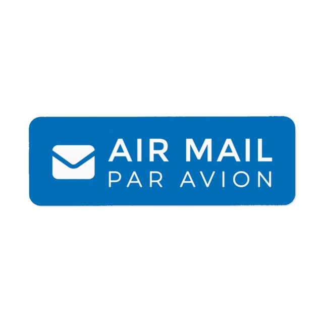 AIR MAIL PAR AVION  手紙 エアメールシール mail letter ラベル (Front)