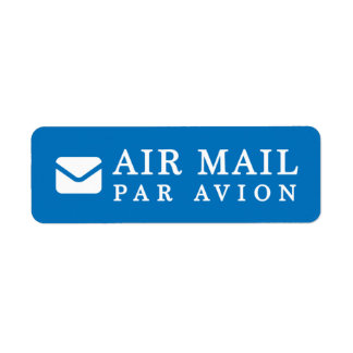 AIR MAIL PAR AVION 手紙 エアメールシール mail letter ラベル