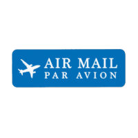 AIR MAIL PAR AVION 飛行機 エアメールシール airplane ラベル