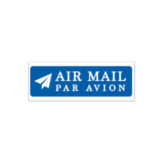 AIR MAIL PAR AVION Airmail Stamp paper airplane