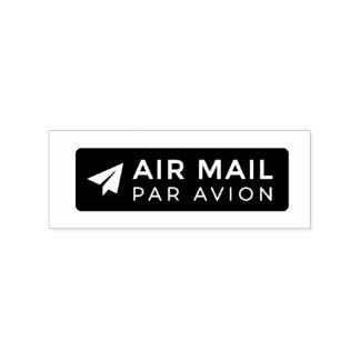 AIR MAIL PAR AVION Paper Airplane Airmail Stamp pa