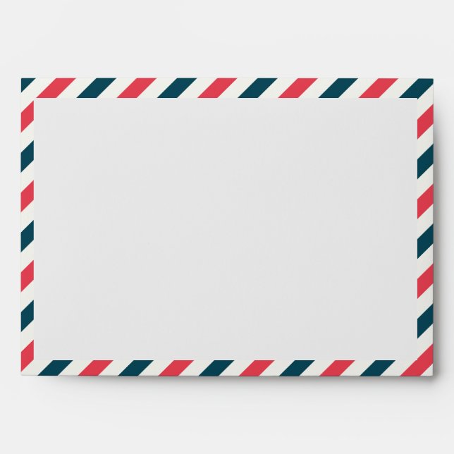 Air Mail Red & Blue - Enveloppe (Devant)