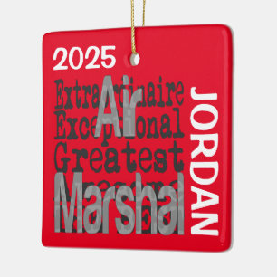 Air Marshal Extraordinaire CUSTOM Ceramic Ornament