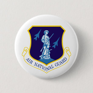Air National Guard Insignia 2 Inch Round Button