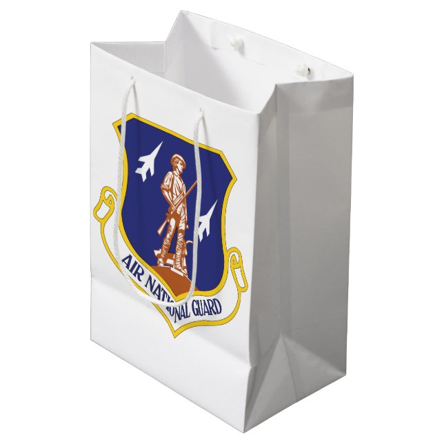 Air National Guard Military Veteran Medium Gift Bag (Front Angled)