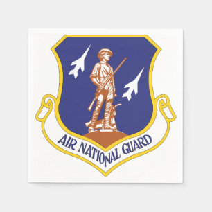 Air National Guard Military Veteran Napkin