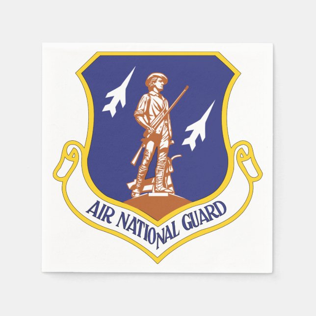 Air National Guard Military Veteran Napkin (Front)