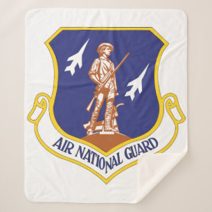 Air National Guard Military Veteran Sherpa Blanket