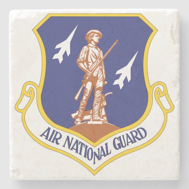 Air National Guard Military Veteran Stone Coaster (Front)