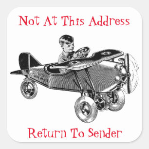 Air Plane Vintage Mignonne Retour À Sticker De L'E