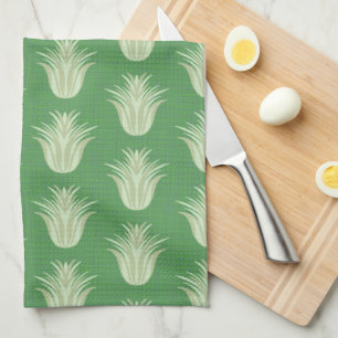 Air Plant Green Tones Kitchen Towel