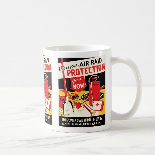 Air Raid Protection Coffee Mug (Right)