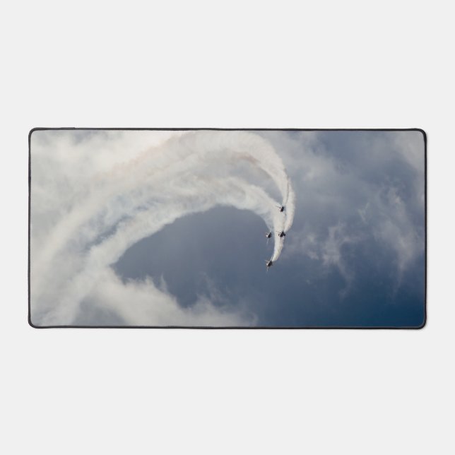 Air Show Action Desk Mat (Front)