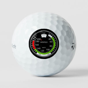Air Speed Pilot Aviation Geek Golf Balls