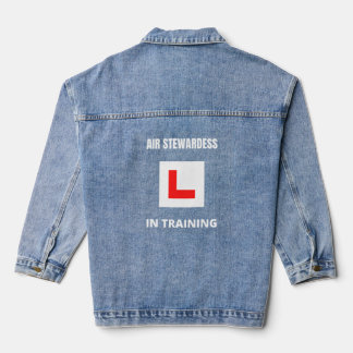 Air Stewardess in training Denim Jacket