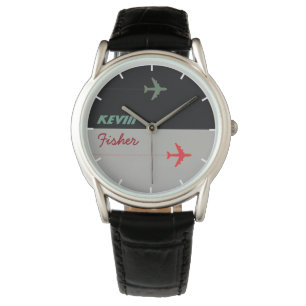 air style cool élégant hommes montre avec son nom