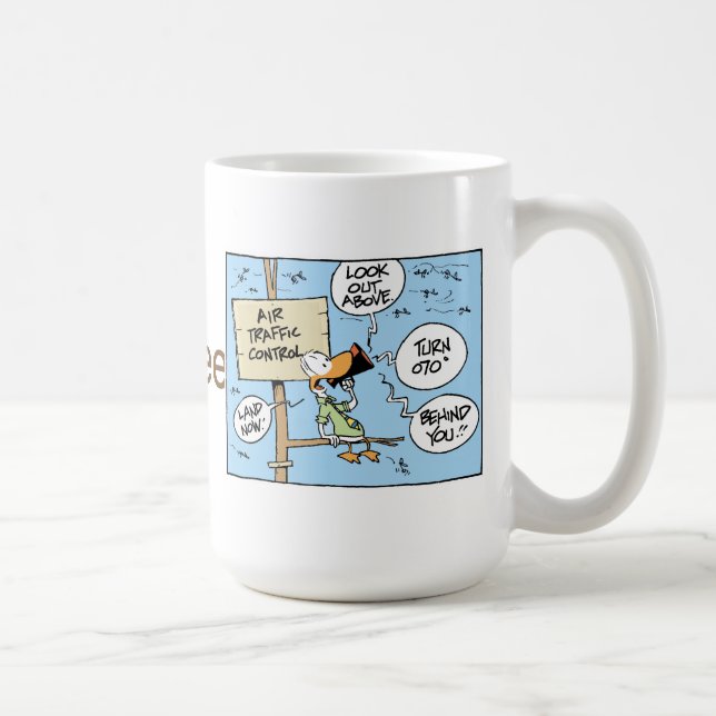 Air Traffic Control Coffee Joke Mug (Right)