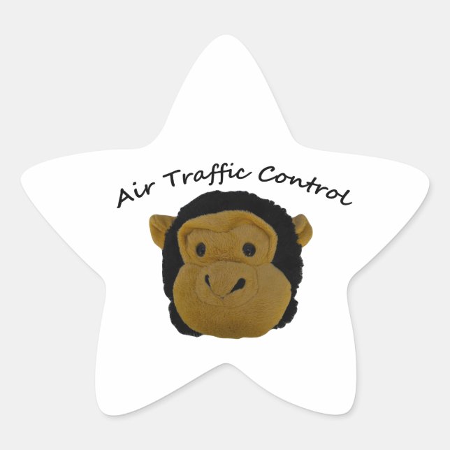 Air Traffic Control Funny Gifts for Work Mates. Star Sticker (Front)