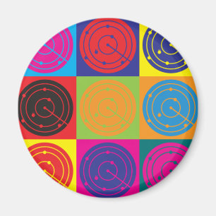 Air Traffic Control Pop Art Magnet