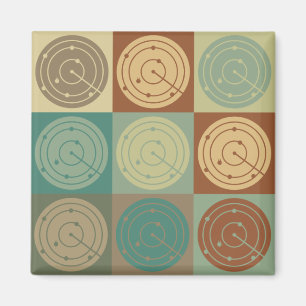 Air Traffic Control Pop Art Magnet