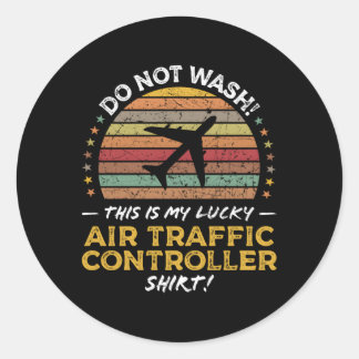 Air Traffic Controller Atc Airplane Quote Classic Round Sticker