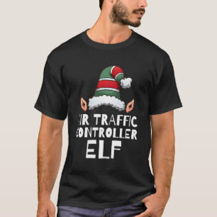 Air Traffic Controller Elf Christmas Holidays Xmas T-Shirt