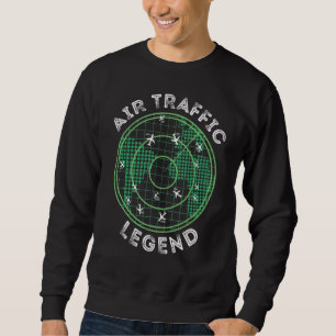 Air Traffic Controller Flight Radar Legend Trackin Sweatshirt