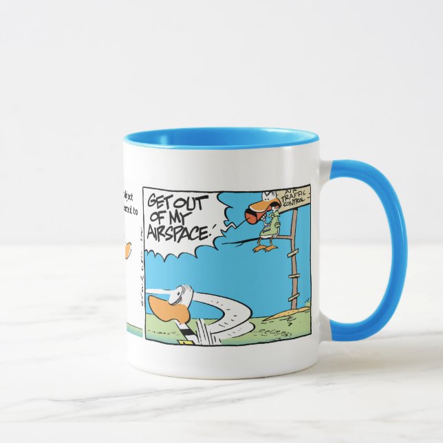 Air Traffic Controller Funny Cartoon Mug (Right)