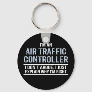 Air Traffic Controller Humour Keychain